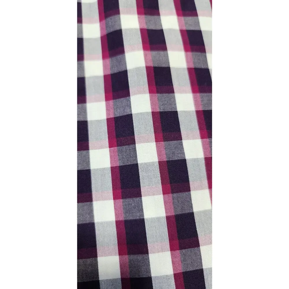 Banana Republic Plaid Button‎ Down Shirt Mens L Non Iron Classic Fit